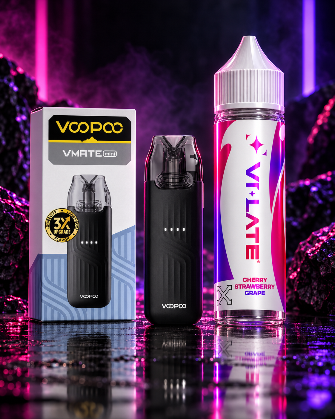 Vmate Mini and Violate Cherry Strawberry Grape bundle